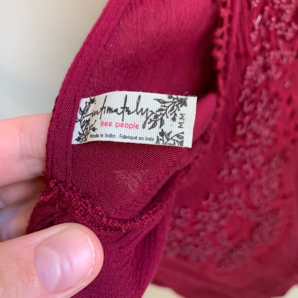 Free People Delphine Beaded Magenta Tunic/Dress - Picture 9 of 12